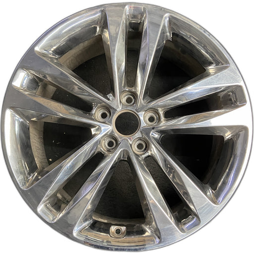 19" SORENTO 14-15 19x7.5 , chrome finish, V shape large opening, w/o Original - Front View