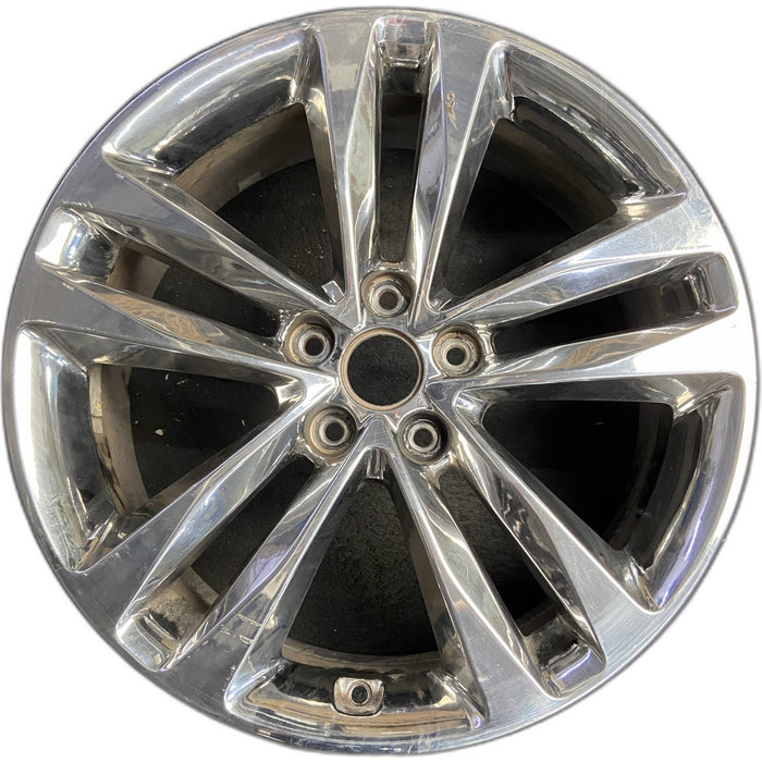 19" SORENTO 14-15 19x7.5 , chrome finish, V shape large opening, w/o Original - Front View