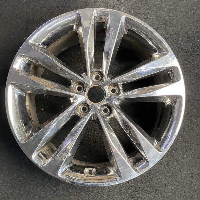19" SORENTO 14-15 19x7.5 , chrome finish, V shape large opening, w/o Original - Additional View