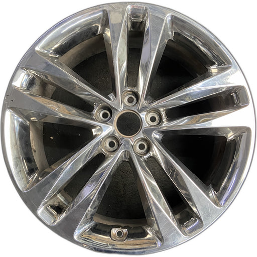 19" SORENTO 14-15 19x7.5 , chrome finish, V shape large opening, w/o Original - Front View
