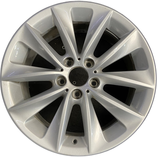 18" BMW X3 11-14 18x8 , , V spoke design, silver Original OEM Wheel Rim - Front View