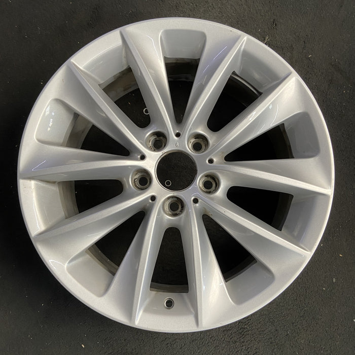 18" BMW X3 11-14 18x8 , , V spoke design, silver Original OEM Wheel Rim - Additional View