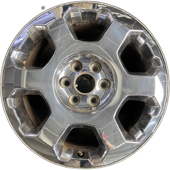 20" FORD F150 PICKUP 09-12 20x8.5, 6 spoke, chrome Original OEM Wheel Rim - Front View