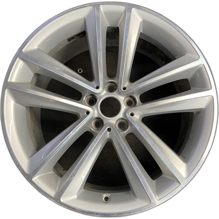 19" BMW 740i 16 19x8.5 , 5 spoke, V spoke, Original OEM Wheel Rim - Front View