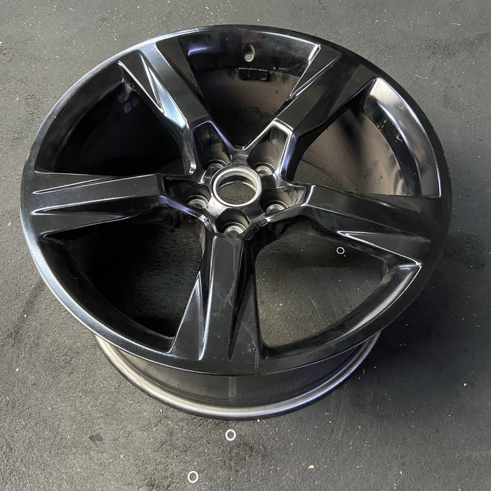 20" CAMARO 16-17 20x9.5, 5 solid spoke, black Original OEM Wheel Rim - View 8