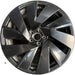 20" ATLAS 24-25 20x8, , black Original OEM Wheel Rim - Front View