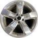 20" GRAND CHEROKEE 12-13 , 20x8, 5 spoke, polished Original OEM Wheel Rim - Front View