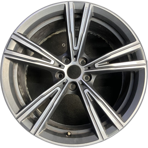 19" BMW 330e 21-24 19x8, , V spoke Original OEM Wheel Rim - Front View