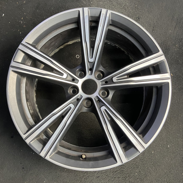 19" BMW 330e 21-24 19x8, , V spoke Original OEM Wheel Rim - Additional View
