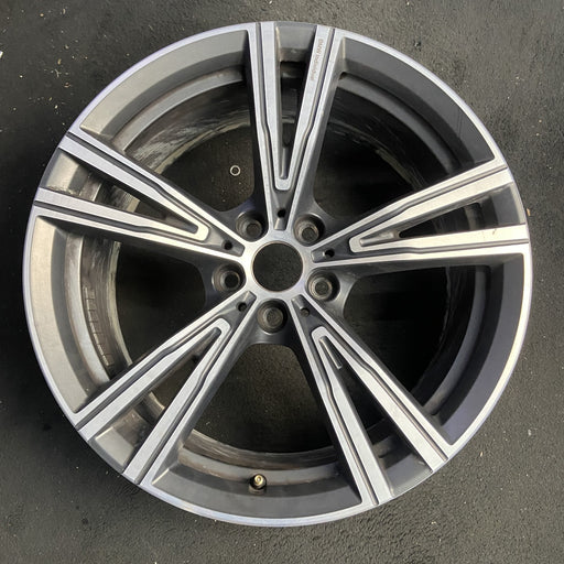 19" BMW 330e 21-24 19x8, , V spoke Original OEM Wheel Rim - Additional View