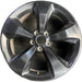 18" CHEROKEE 16-17 18x7, 5 spoke, solid spoke, black Original OEM Wheel Rim - Front View