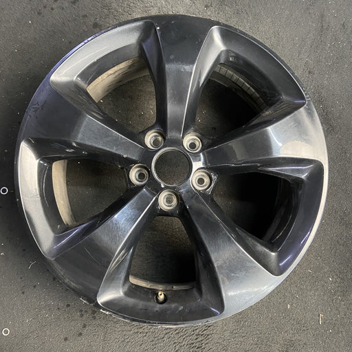 18" CHEROKEE 16-17 18x7, 5 spoke, solid spoke, black Original OEM Wheel Rim - Additional View