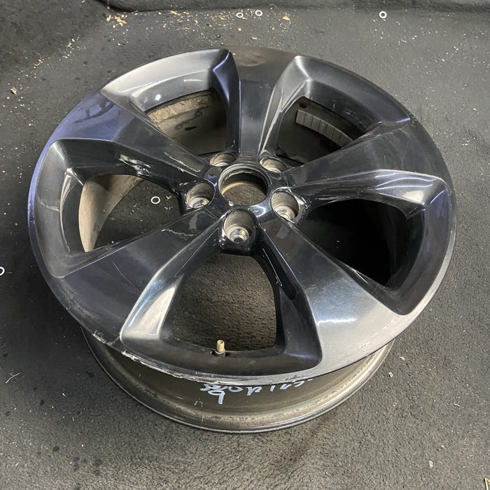 18" CHEROKEE 16-17 18x7, 5 spoke, solid spoke, black Original OEM Wheel Rim - View 7