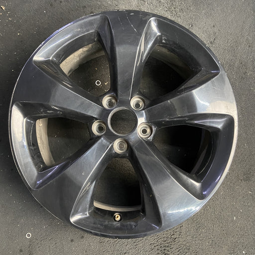 18" CHEROKEE 16-17 18x7, 5 spoke, solid spoke, black Original OEM Wheel Rim - Additional View