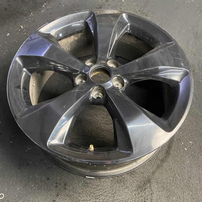 18" CHEROKEE 16-17 18x7, 5 spoke, solid spoke, black Original OEM Wheel Rim - View 7