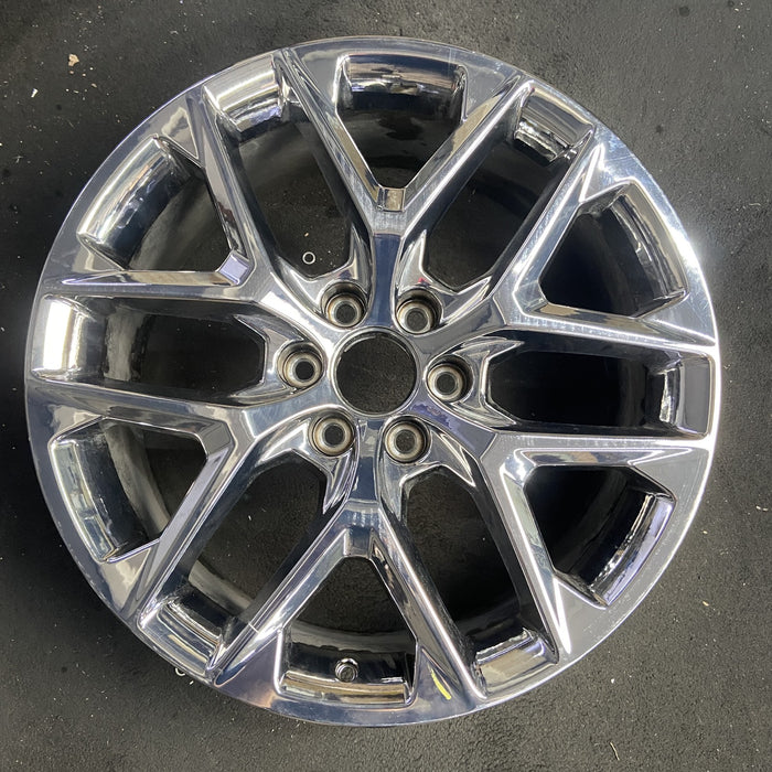 22" ESCALADE 15-20 22x9, 6 spoke, double, chrome, opt SEY Original OEM Wheel Rim - Additional View
