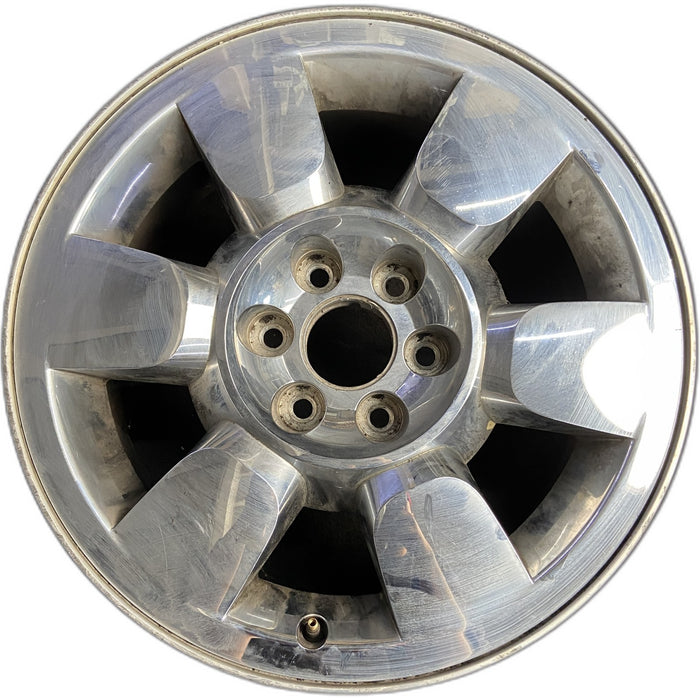 20" SIERRA 1500 PICKUP 09-11 20x8.5, 6 spoke, chrome, flat faced spoke, w/encirc - Front View