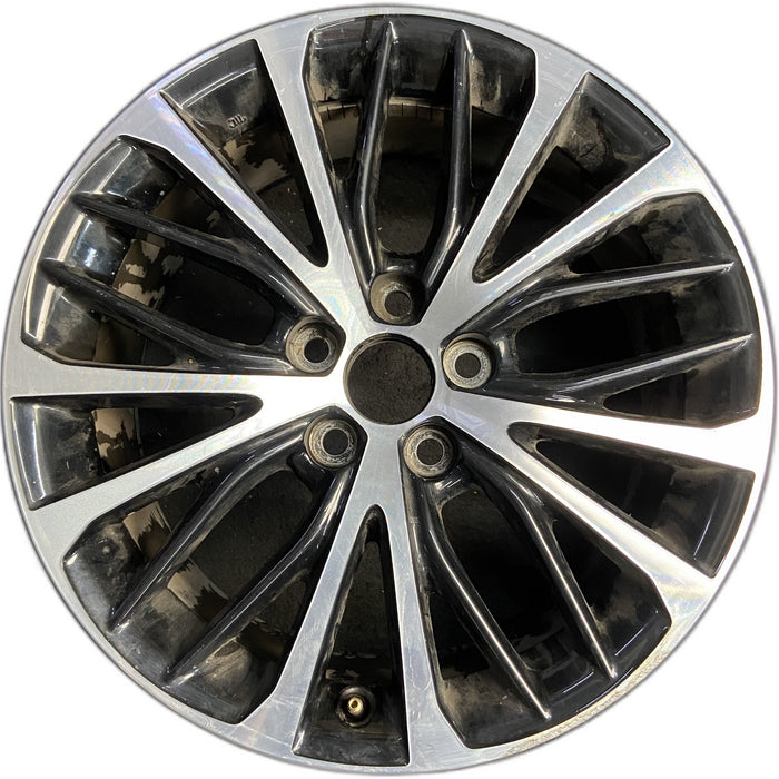 18" CAMRY 18-20 18x8 , silver black Original OEM Wheel Rim - Front View