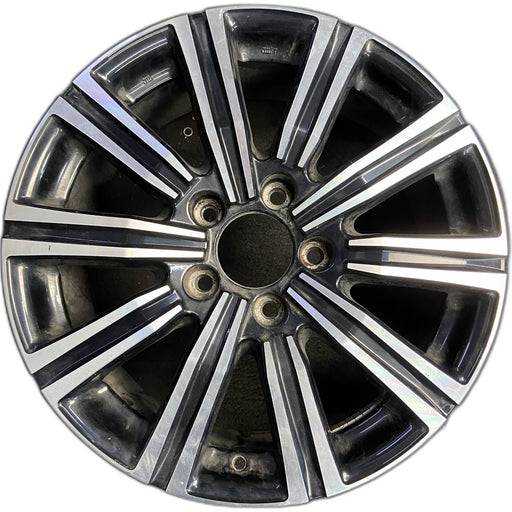 21" LEXUS LX570 19 , 21x8.5, , machined black Original OEM Wheel Rim - Front View