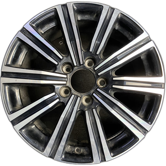 21" LEXUS LX570 19 , 21x8.5, , machined black Original OEM Wheel Rim - Front View