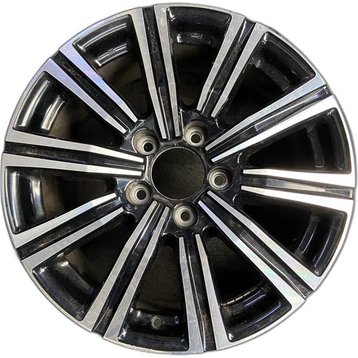 21" LEXUS LX570 19 , 21x8.5, , machined black Original OEM Wheel Rim - Front View