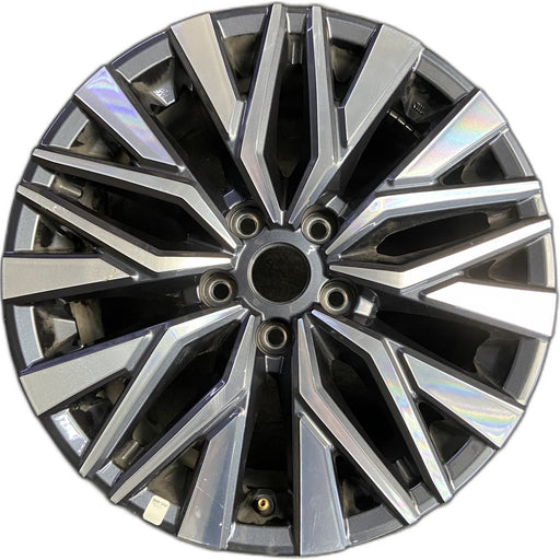 17" ALTIMA 23-25 17x7.5 , machined dark gray Original OEM Wheel Rim - Front View