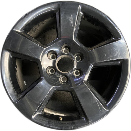 20" SIERRA 1500 PICKUP 16-18 20x9, 5 spoke, opt NZQ Original OEM Wheel Rim - Front View