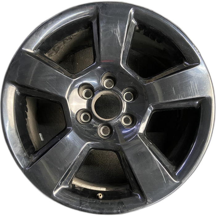 20" SIERRA 1500 PICKUP 16-18 20x9, 5 spoke, opt NZQ Original OEM Wheel Rim - Front View
