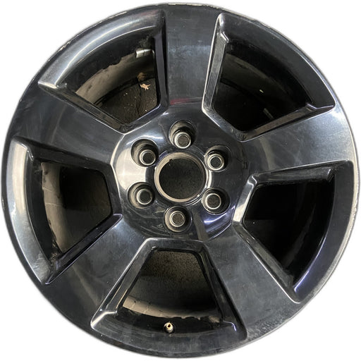 20" SIERRA 1500 PICKUP 16-18 20x9, 5 spoke, opt NZQ Original OEM Wheel Rim - Front View