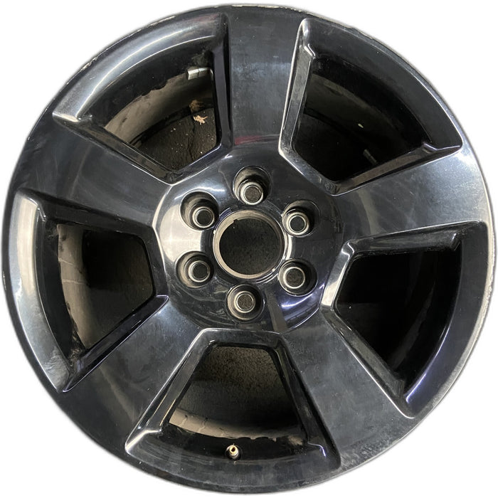 20" SIERRA 1500 PICKUP 16-18 20x9, 5 spoke, opt NZQ Original OEM Wheel Rim - Front View
