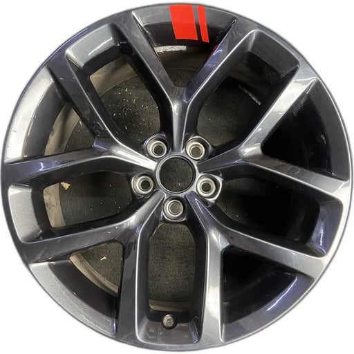 20" CHALLENGER 19-20 20x8 , , Y spoke, , black Original OEM Wheel Rim - Front View
