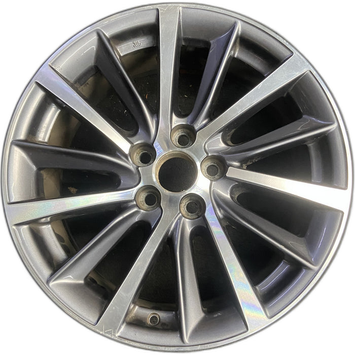 18" HIGHLANDER 17-19 18x7.5 , 14 spoke Original OEM Wheel Rim - Front View