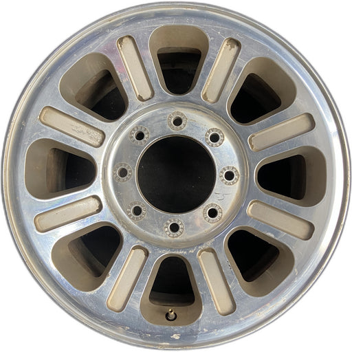18" FORD F250SD PICKUP 05-07 18x8 , 8 spokes ovals, Original OEM Wheel Rim - Front View