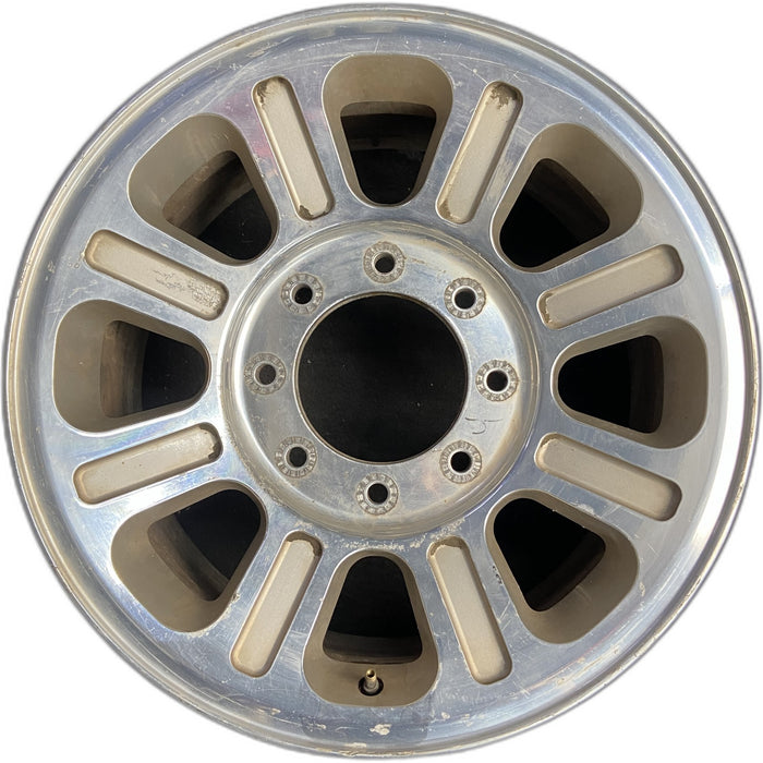 18" FORD F250SD PICKUP 05-07 18x8 , 8 spokes ovals, Original OEM Wheel Rim - Front View