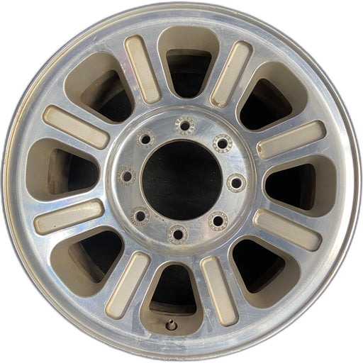 18" FORD F250SD PICKUP 05-07 18x8 , 8 spokes ovals, Original OEM Wheel Rim - Front View