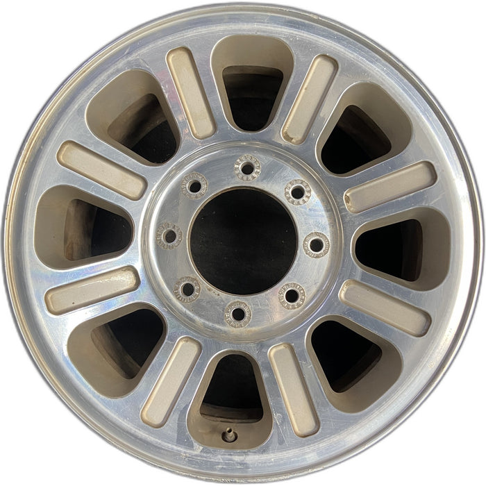 18" FORD F250SD PICKUP 05-07 18x8 , 8 spokes ovals, Original OEM Wheel Rim - Front View