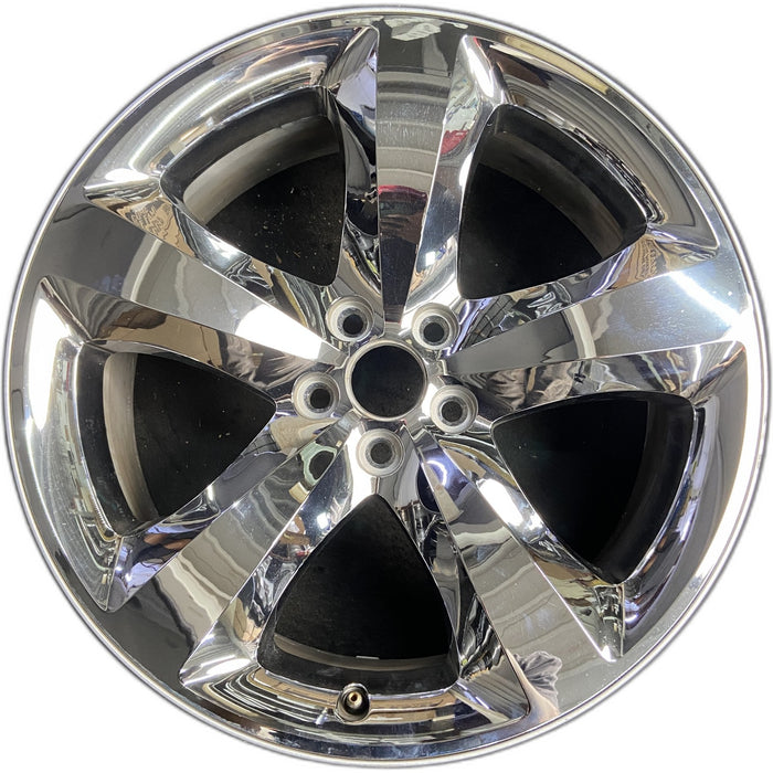20" CHALLENGER 11-12 20x8, , chrome clad, lug nut centered between spokes - Front View