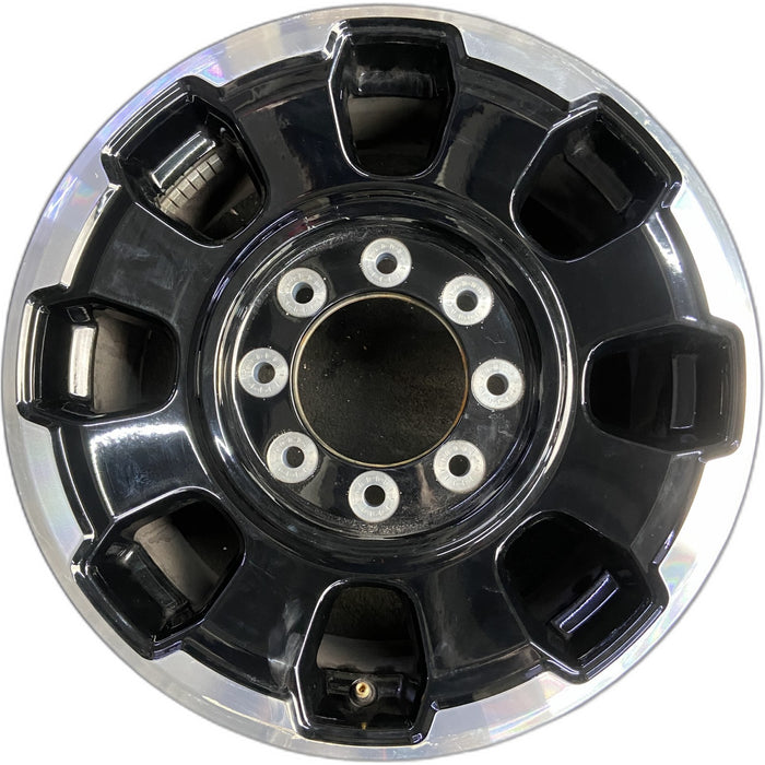 18" FORD F250SD PICKUP 23-24 18x8, aluminum, 8 spoke, single spoke, dark gray - Front View