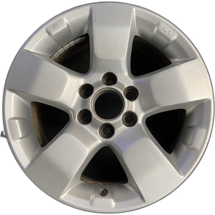 16" FRONTIER 09-12 16x7, alloy, 5 spoke Original OEM Wheel Rim - Front View