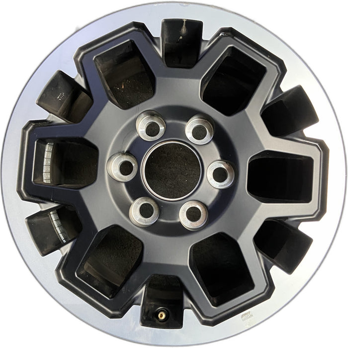 17" TACOMA 24-25 17x7.5, black Original OEM Wheel Rim - Front View