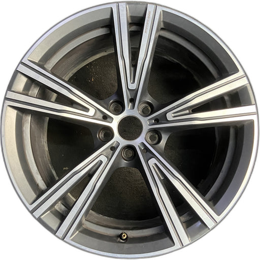 19" BMW 330e 21-24 19x8, , V spoke Original OEM Wheel Rim - Front View