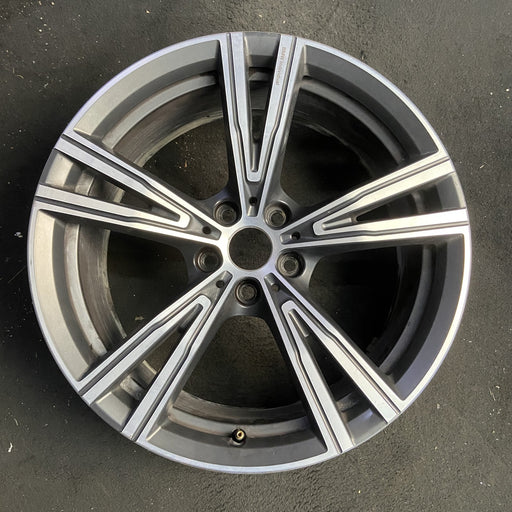 19" BMW 330e 21-24 19x8, , V spoke Original OEM Wheel Rim - Additional View