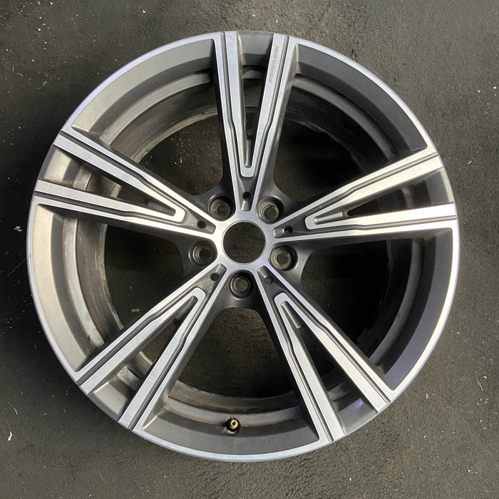 19" BMW 330e 21-24 19x8, , V spoke Original OEM Wheel Rim - Additional View