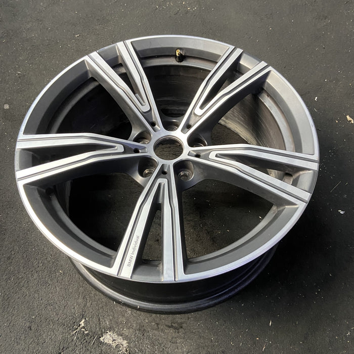 19" BMW 330e 21-24 19x8, , V spoke Original OEM Wheel Rim - View 8