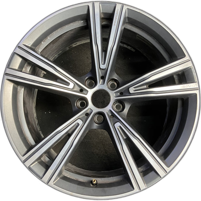 19" BMW 330e 21-24 19x8, , V spoke Original OEM Wheel Rim - Front View