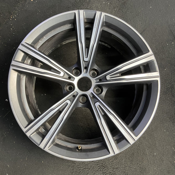 19" BMW 330e 21-24 19x8, , V spoke Original OEM Wheel Rim - Additional View