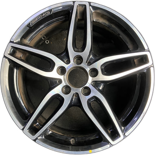 18" MERCEDES CLA-CLASS 17 117 Type, CLA250, 18x7.5, w/AMG, black accents - Front View