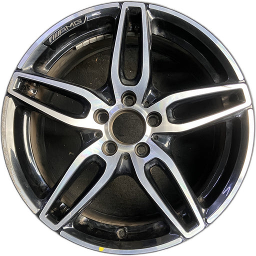 18" MERCEDES CLA-CLASS 17 117 Type, CLA250, 18x7.5, w/AMG, black accents - Front View
