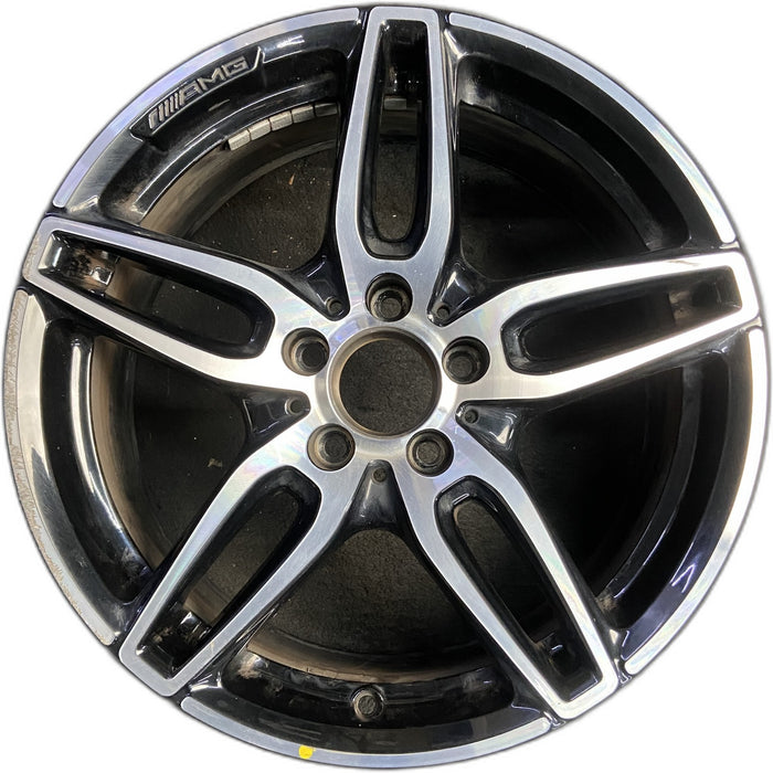 18" MERCEDES CLA-CLASS 17 117 Type, CLA250, 18x7.5, w/AMG, black accents - Front View