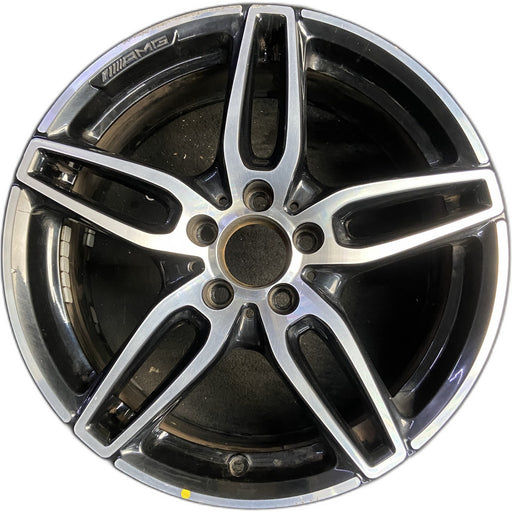 18" MERCEDES CLA-CLASS 17 117 Type, CLA250, 18x7.5, w/AMG, black accents - Front View